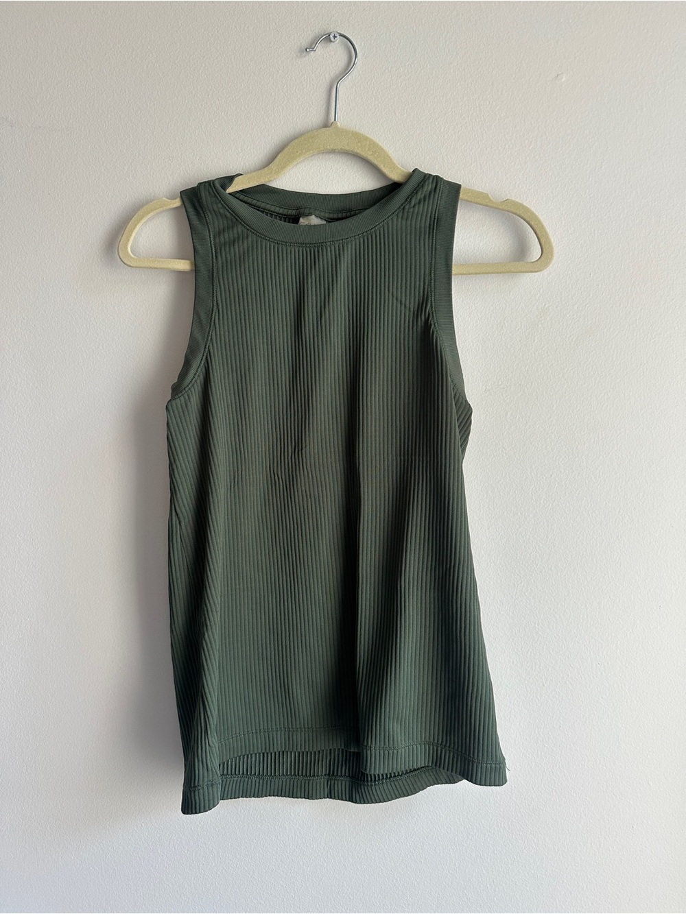 CALIA by Carrie Underwood Olive Green Ribbed Tank